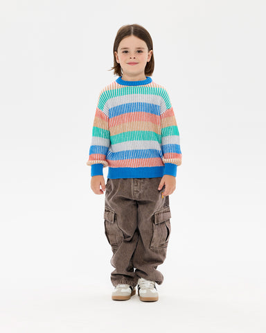HAPPY CAMPER STRIPE MICAH SWEATER