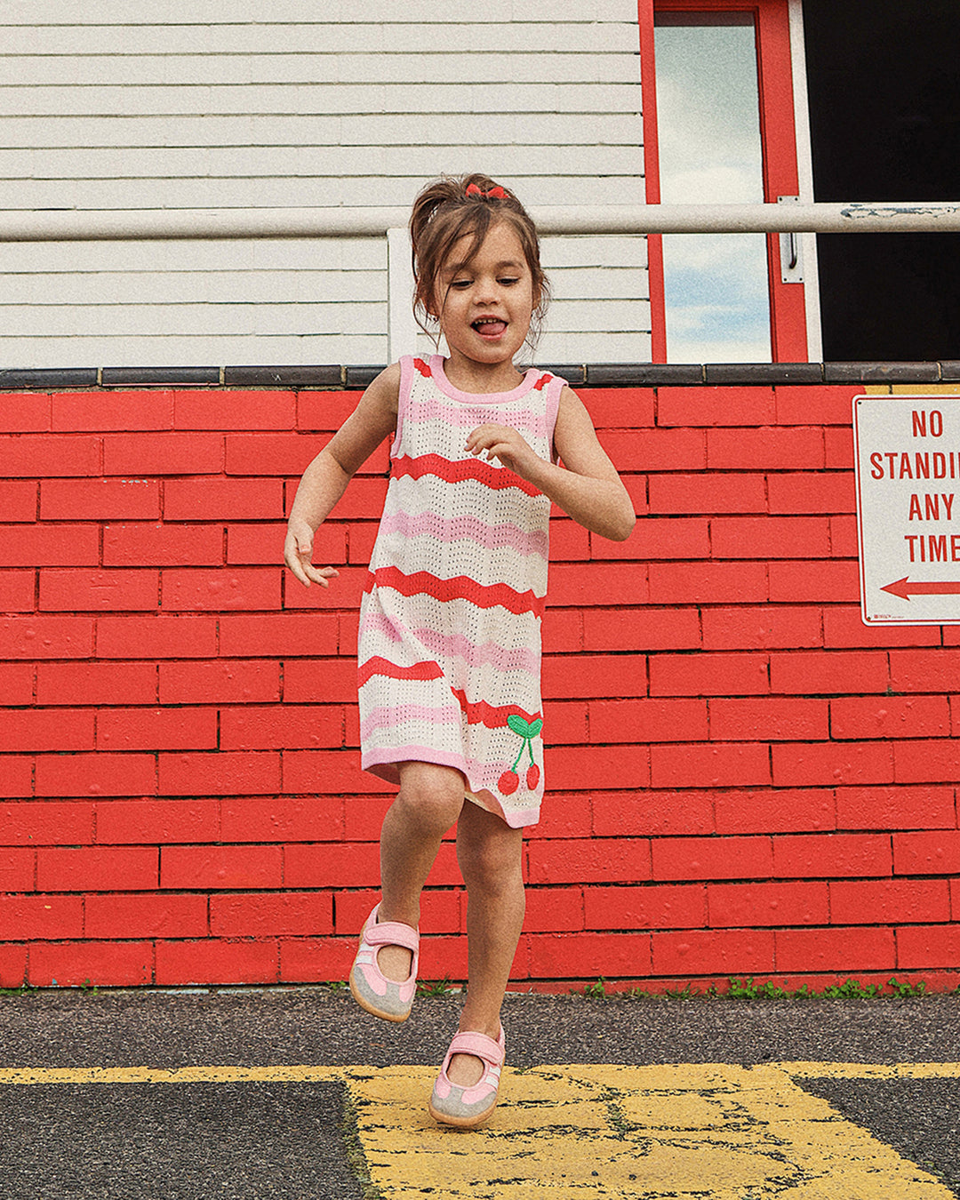 MAXINE CROCHET DRESS IN STRIPE
