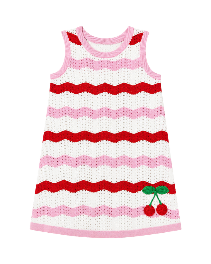 MAXINE CROCHET DRESS IN STRIPE