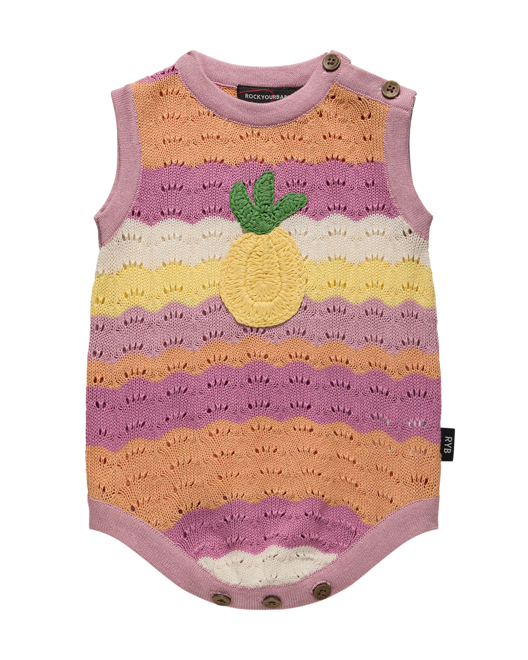 LA MER KNITTED ROMPER IN STRIPE