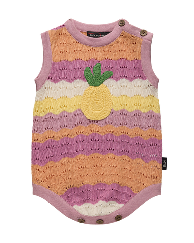 LA MER KNITTED ROMPER IN STRIPE