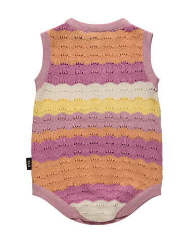 LA MER KNITTED ROMPER IN STRIPE