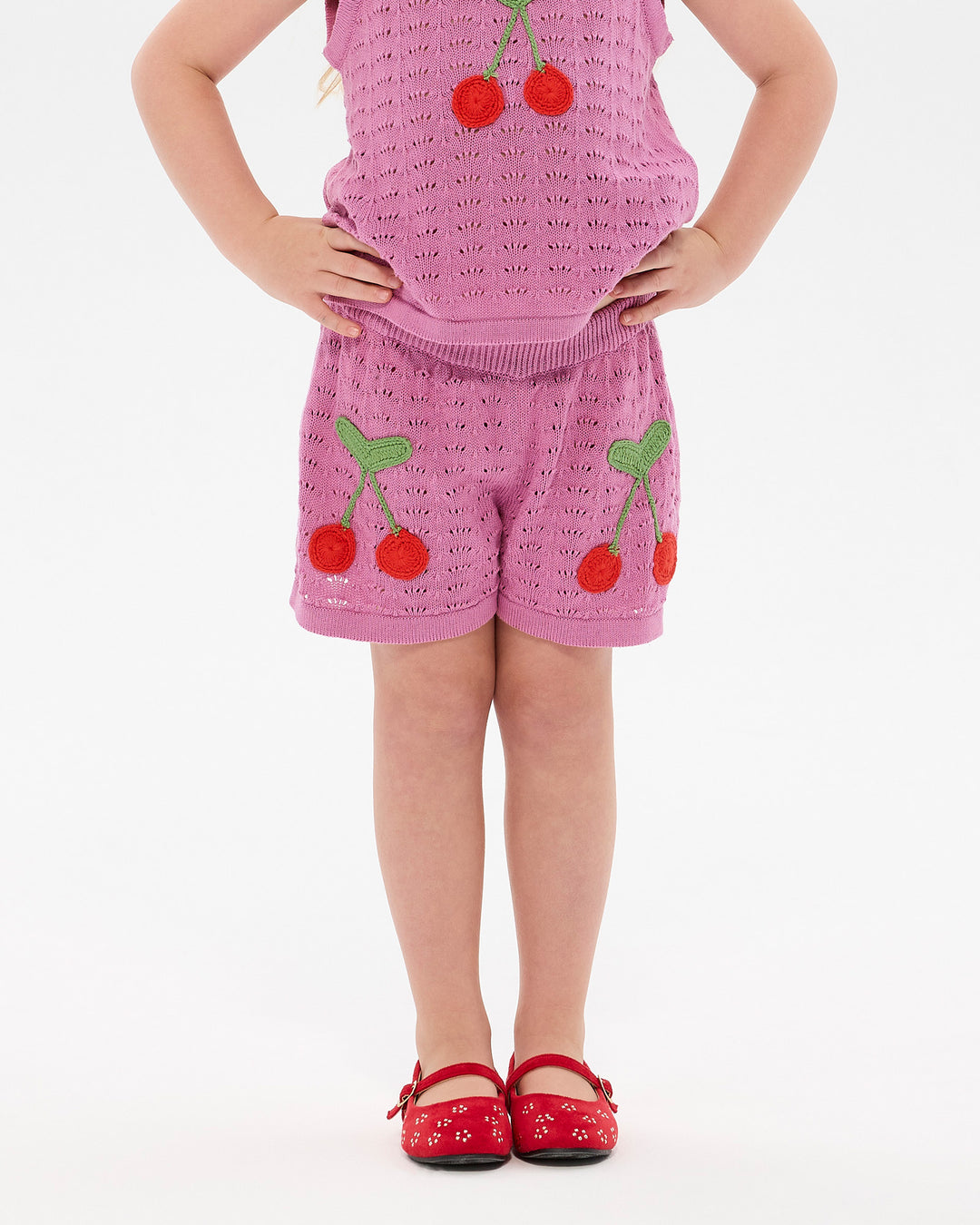 LA MER CROCHET SHORT IN PINK