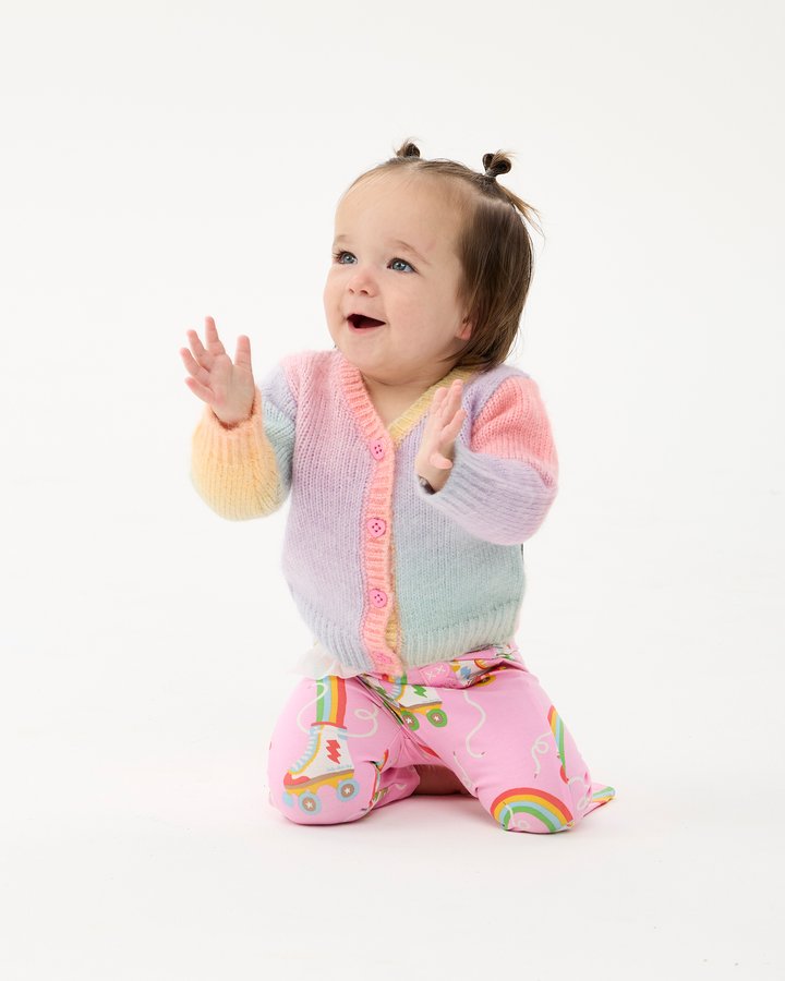 RAINBOW OMBRE BABY AUDREY CARDIGAN