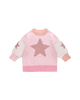 METALLIC STARS BABY LACEY JUMPER