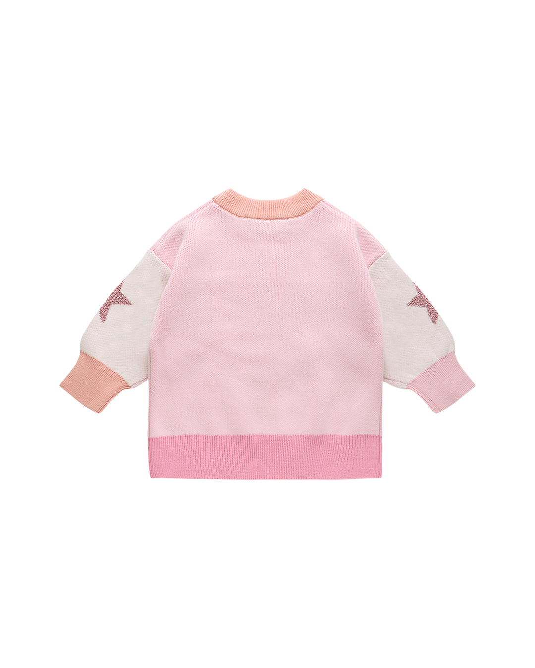 METALLIC STARS BABY LACEY JUMPER