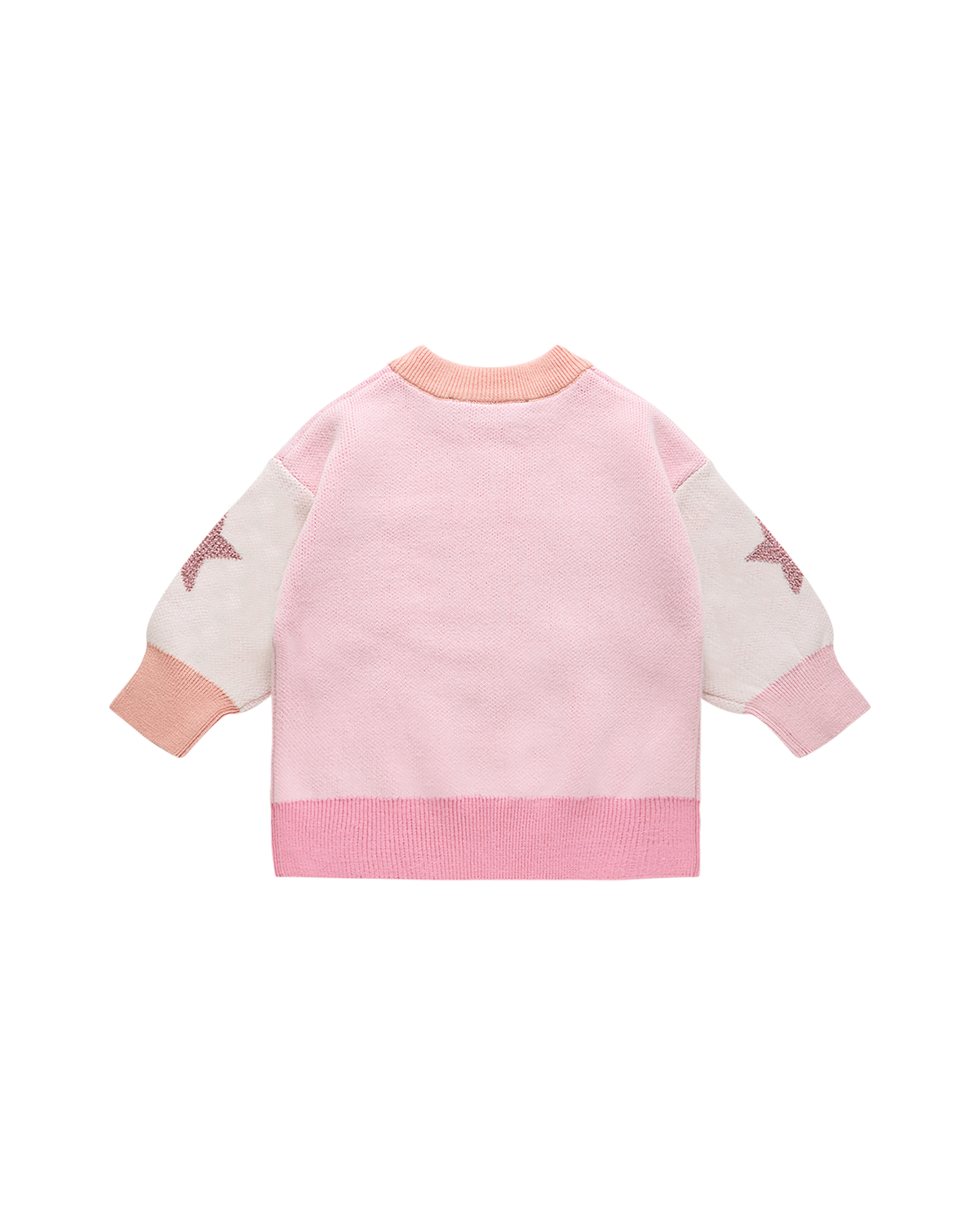 METALLIC STARS BABY LACEY JUMPER