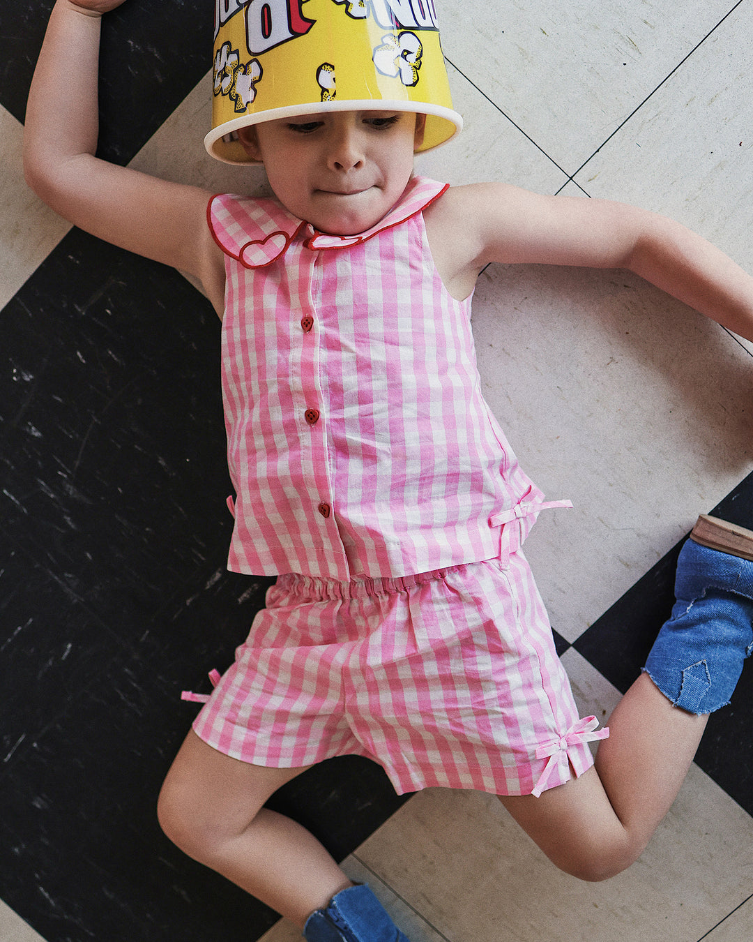 JESSIE SET IN PINK CHECK