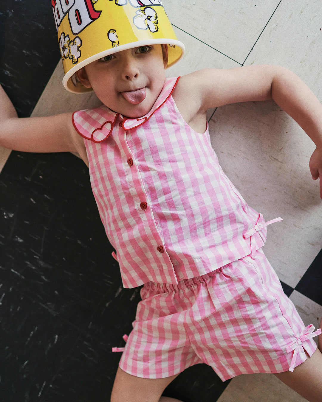JESSIE SET IN PINK CHECK