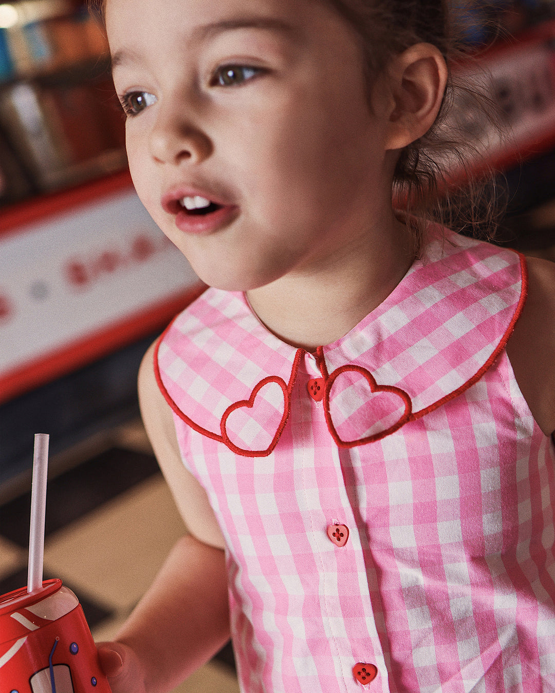 JESSIE SET IN PINK CHECK