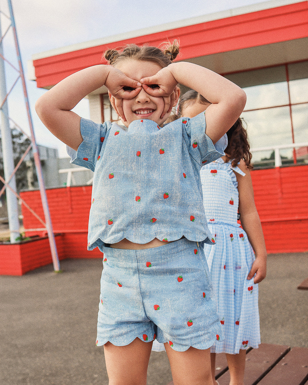 STEPHANIE SET IN ACID DENIM