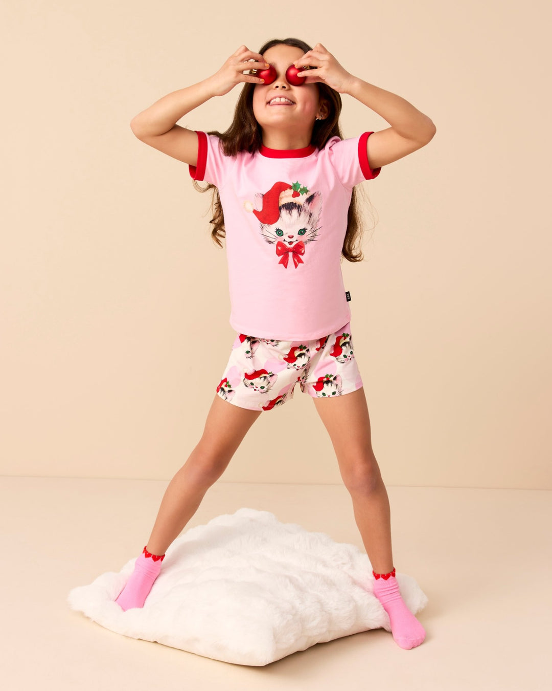 PIPPA SLEEP SET IN CREAM PINK