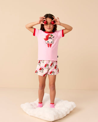 PIPPA SLEEP SET IN CREAM PINK