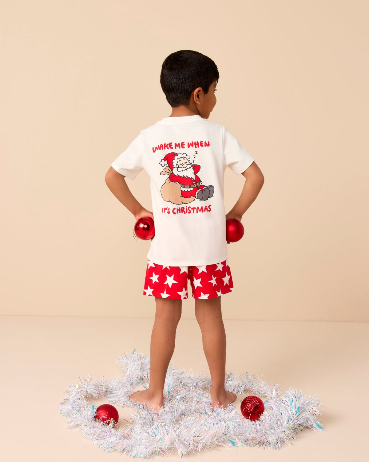 Chase Sleep Set in Holiday Red - Rock Your Kid boys pyjamas, view 2