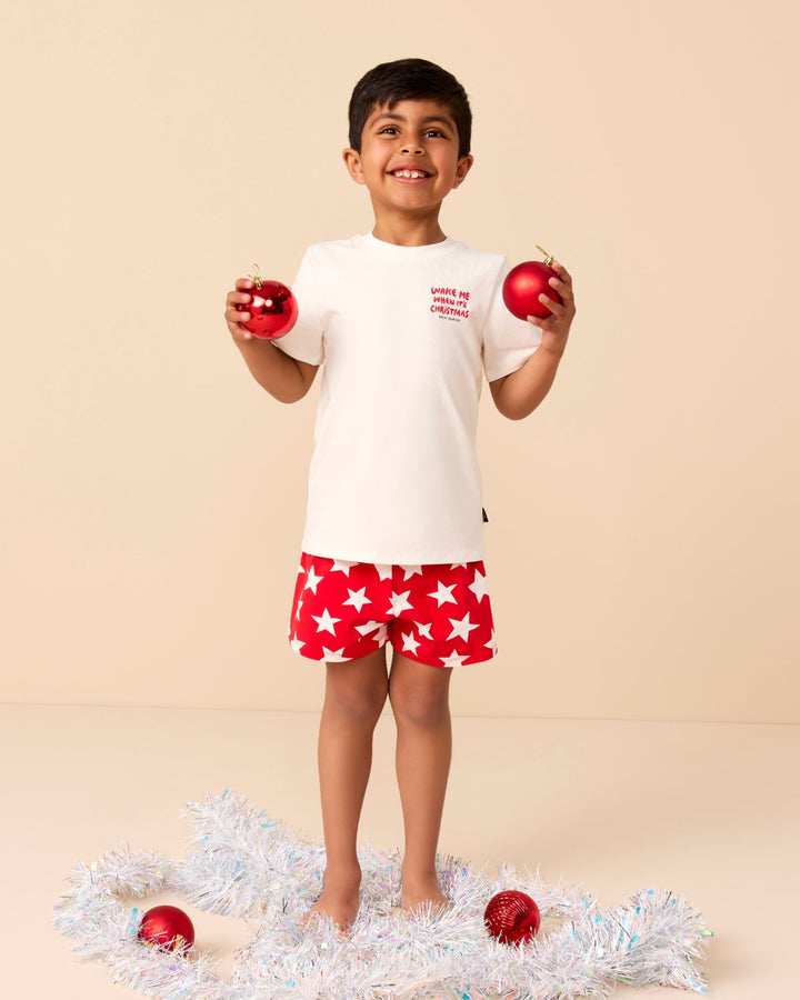 Chase Sleep Set in Holiday Red - Rock Your Kid boys pyjamas, view 3