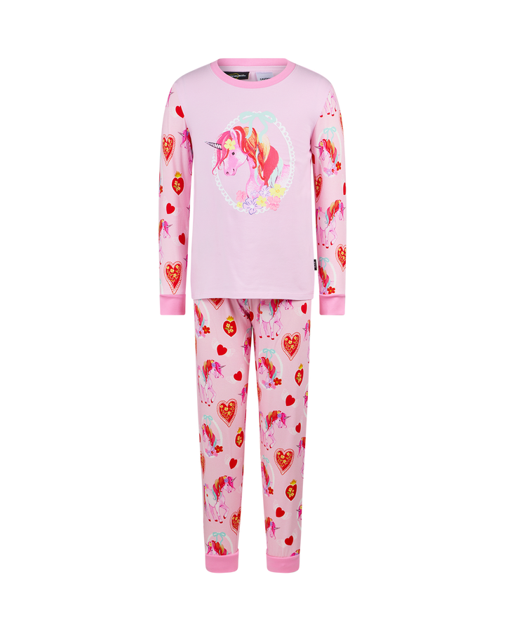 UNICORN HEARTS LONG SLEEVE BELLE SLEEP SET