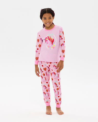 UNICORN HEARTS LONG SLEEVE BELLE SLEEP SET