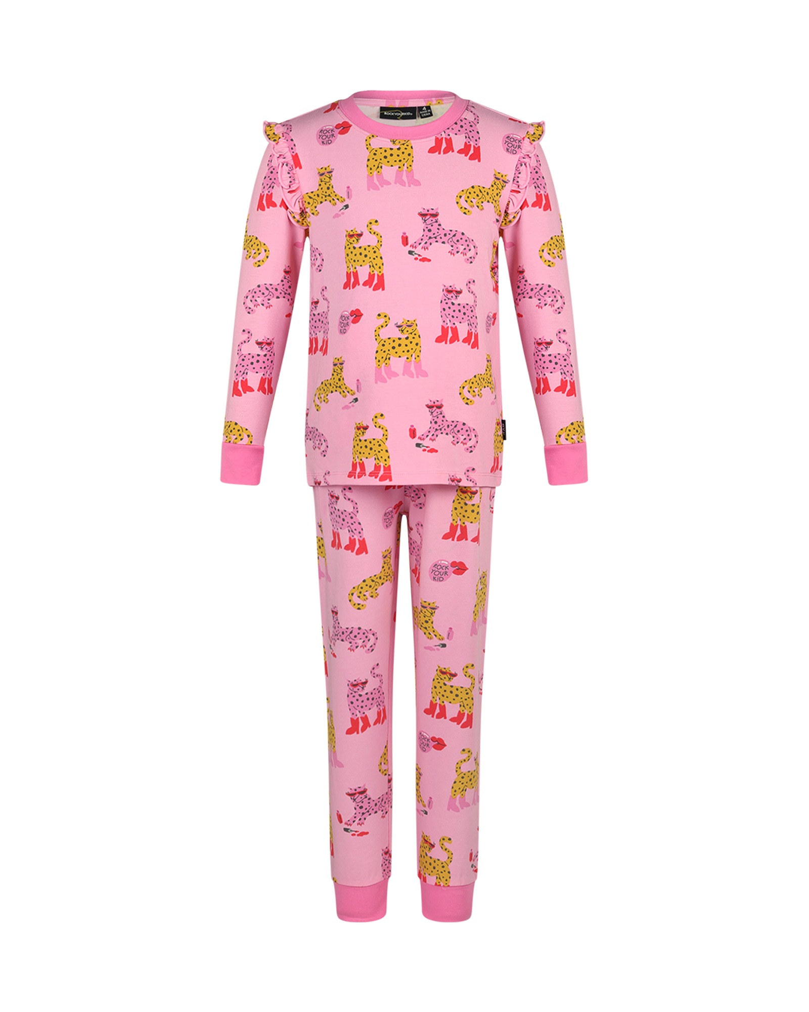 LEOPARD LONG SLEEVE ALICE SLEEP SET | Rock Your Baby