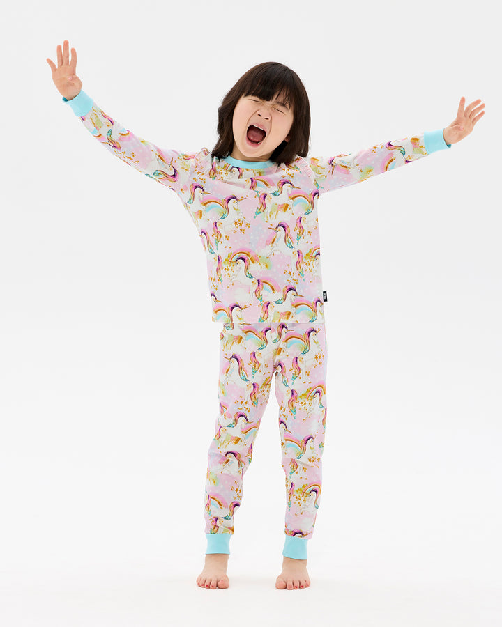 UNICORN PONY COLOUR POP LONG SLEEVE ALICE SLEEP SET | Rock Your Baby