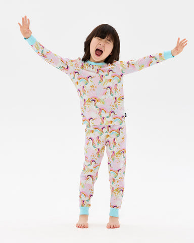 UNICORN PONY COLOUR POP LONG SLEEVE ALICE SLEEP SET
