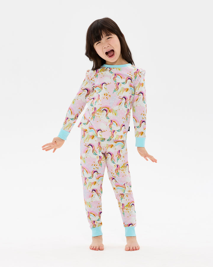 UNICORN PONY COLOUR POP LONG SLEEVE ALICE SLEEP SET