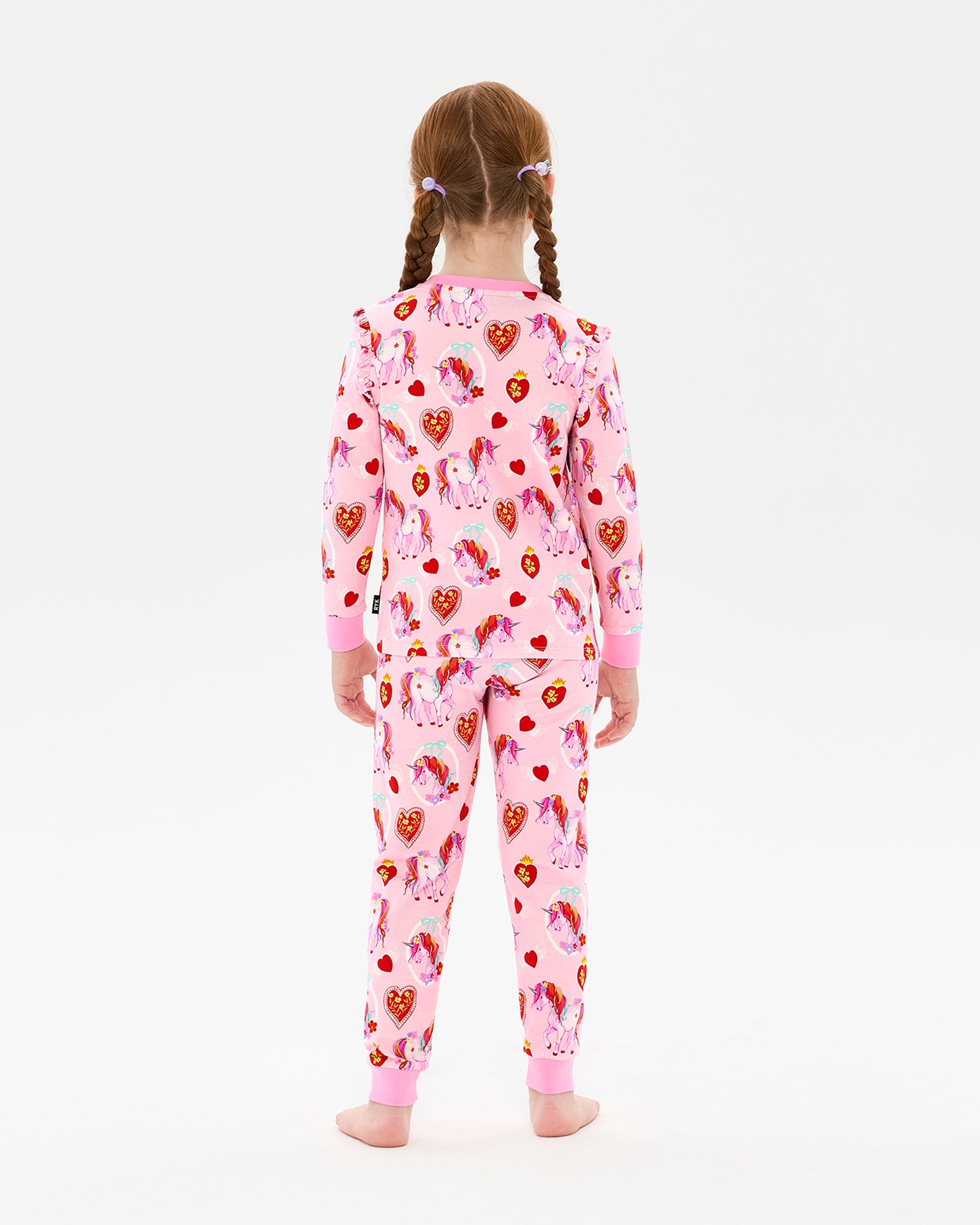 UNICORN HEARTS FRILL LONG SLEEVE ALICE SLEEP SET