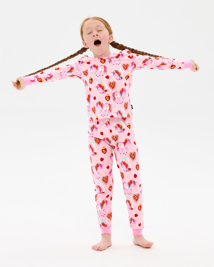 UNICORN HEARTS FRILL LONG SLEEVE ALICE SLEEP SET