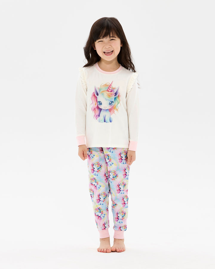 UNICORN PONY FRILL LONG SLEEVE HELENA SLEEP SET