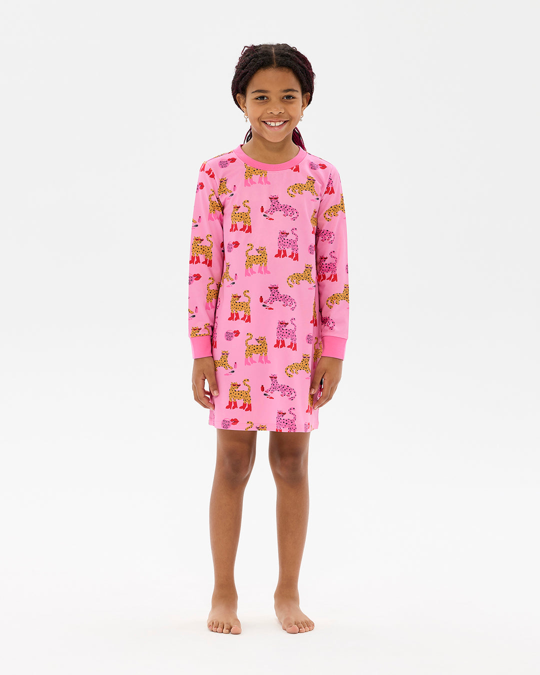 LEOPARD LONG SLEEVE LILY NIGHTIE