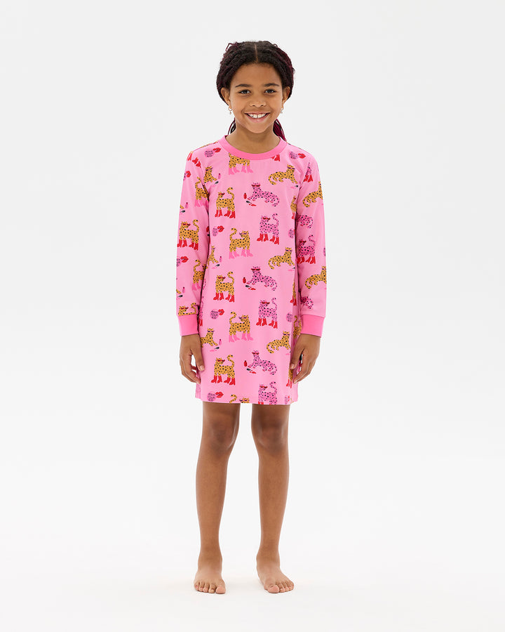 LEOPARD LONG SLEEVE LILY NIGHTIE