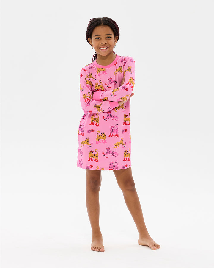 LEOPARD LONG SLEEVE LILY NIGHTIE