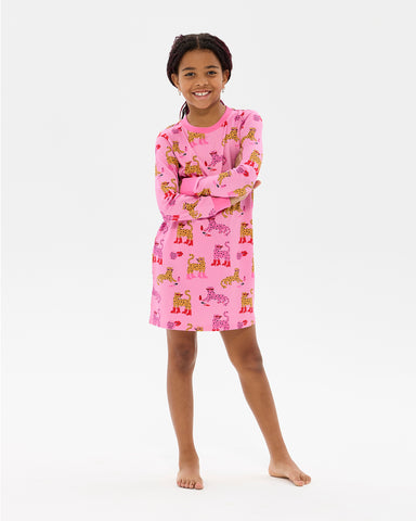 LEOPARD LONG SLEEVE LILY NIGHTIE