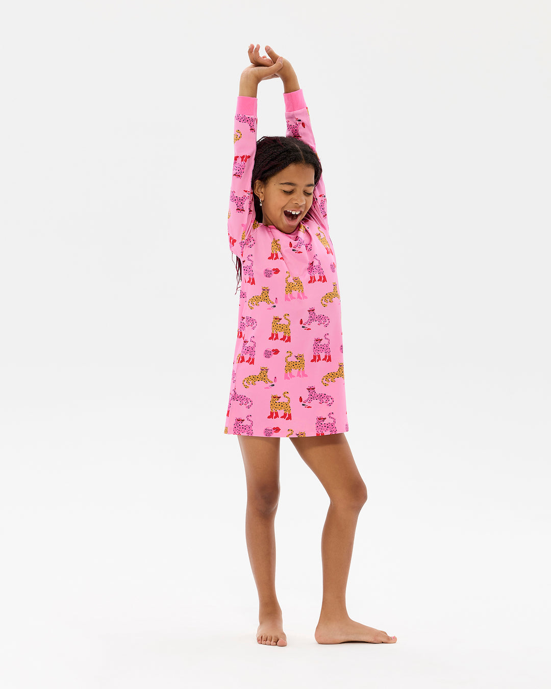 LEOPARD LONG SLEEVE LILY NIGHTIE | Rock Your Baby