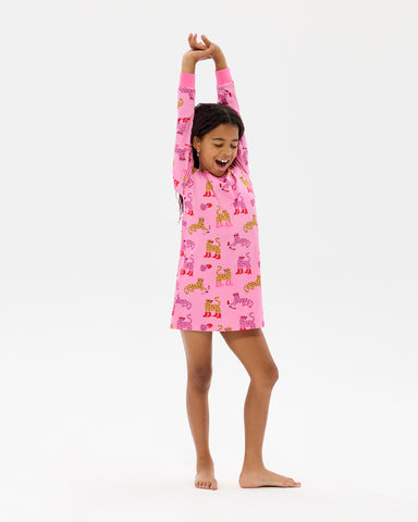 LEOPARD LONG SLEEVE LILY NIGHTIE