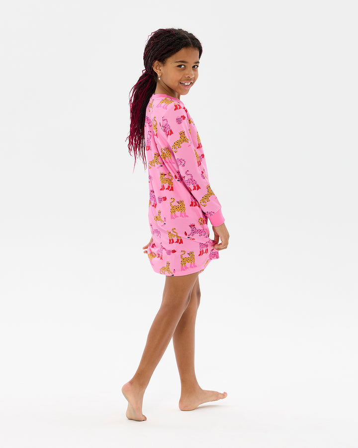 LEOPARD LONG SLEEVE LILY NIGHTIE