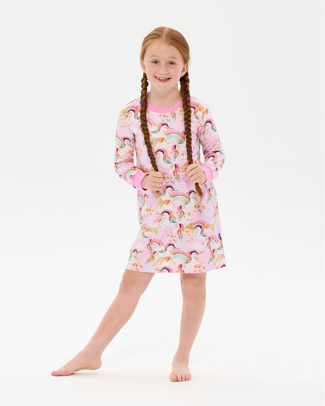 UNICORN PONY COLOURPOP LONG SLEEVE  LILY NIGHTIE