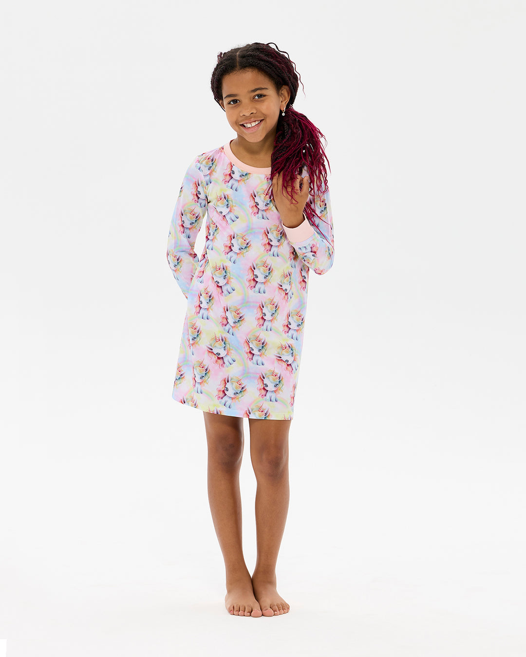 UNICORN PONY LONG SLEEVE LILY NIGHTIE