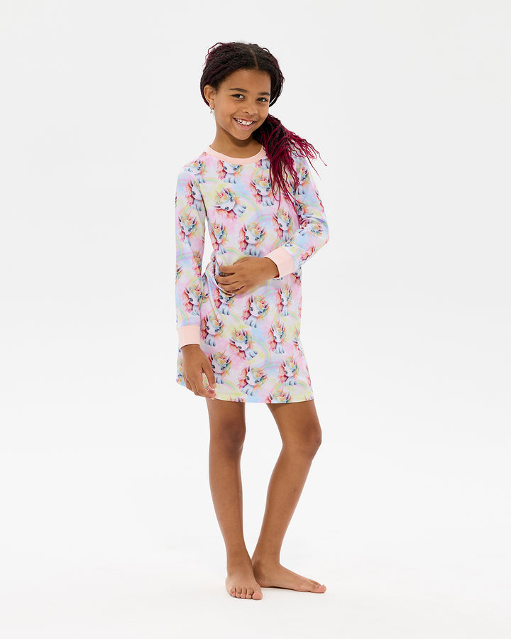 UNICORN PONY LONG SLEEVE LILY NIGHTIE