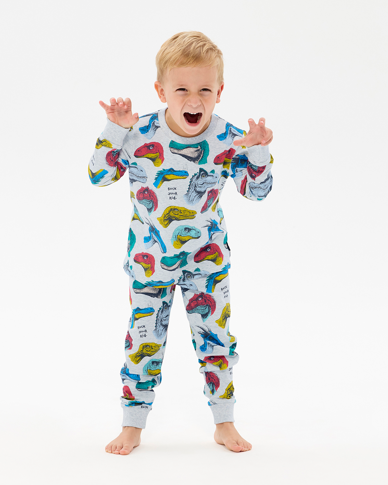 DINO SK8 BENJI LONG SLEEVE SLEEP SET