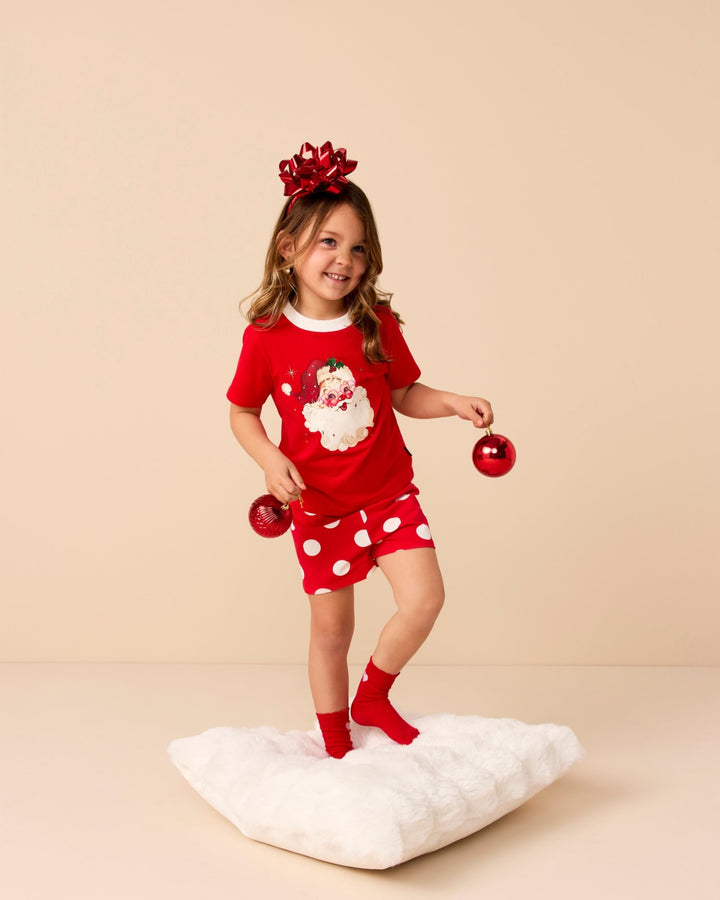 SIGNATURE PJ SET IN HOLIDAY RED