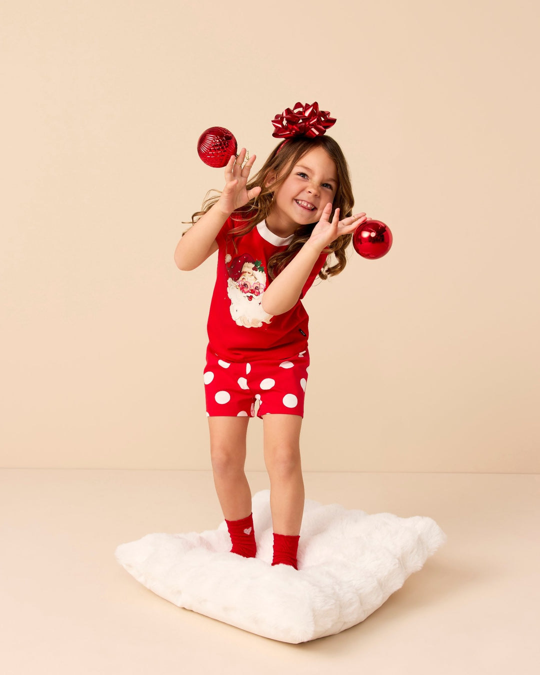 SIGNATURE PJ SET IN HOLIDAY RED