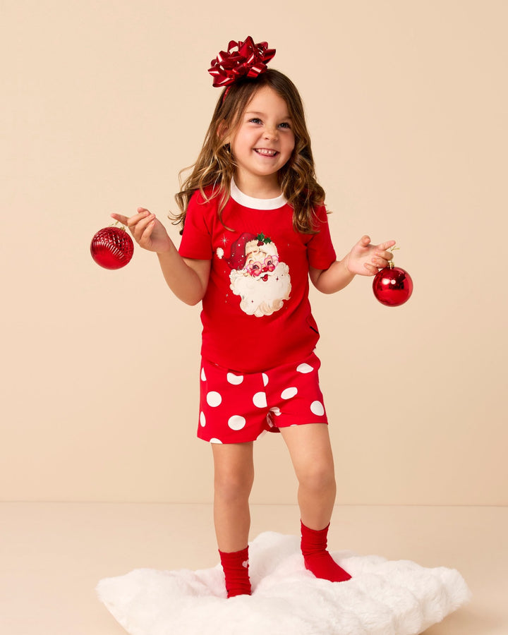 SIGNATURE PJ SET IN HOLIDAY RED