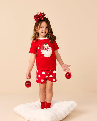 SIGNATURE PJ SET IN HOLIDAY RED