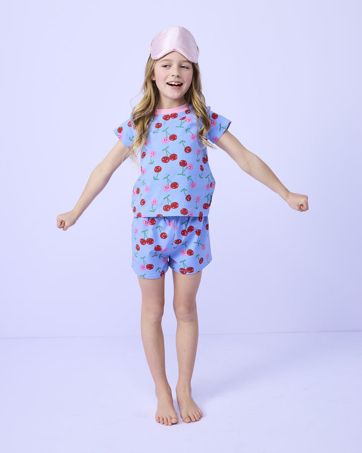 Signature PJ Set in Huckleberry - Rock Your Kid girls pyjamas, view 2