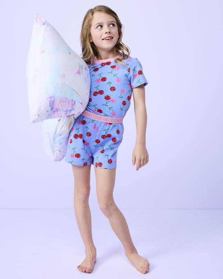 Signature PJ Set in Huckleberry - Rock Your Kid girls pyjamas, view 5