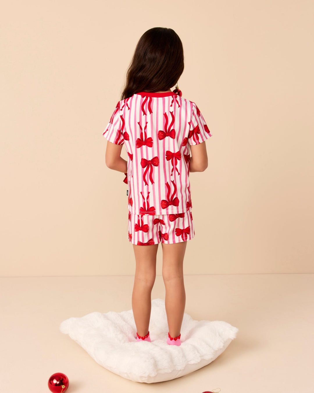 SIGNATURE PJ SET IN PINK CLAY STRIPE
