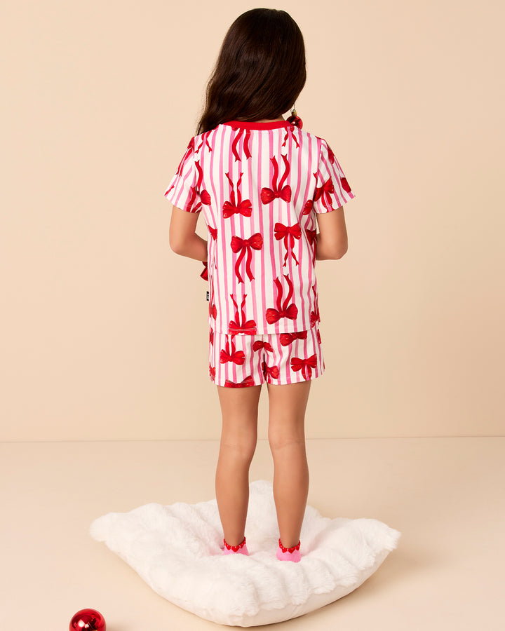 SIGNATURE PJ SET IN PINK CLAY STRIPE