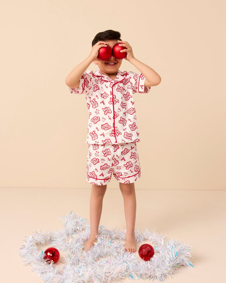 Alex PJ Set in Holiday Red - Rock Your Kid boys pyjamas