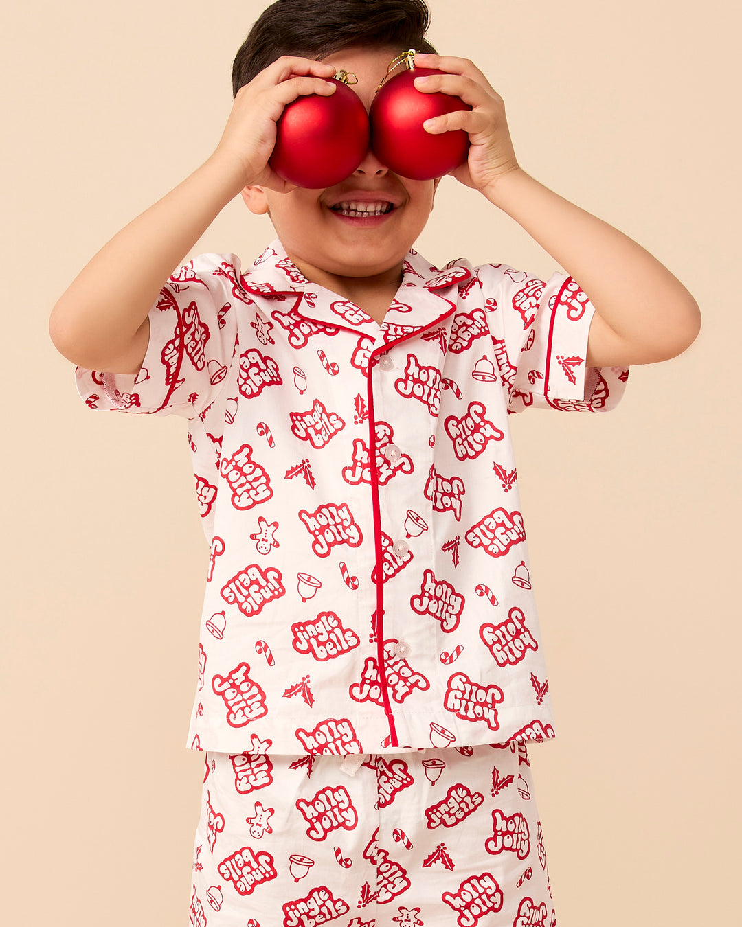 ALEX PJ SET IN HOLIDAY RED