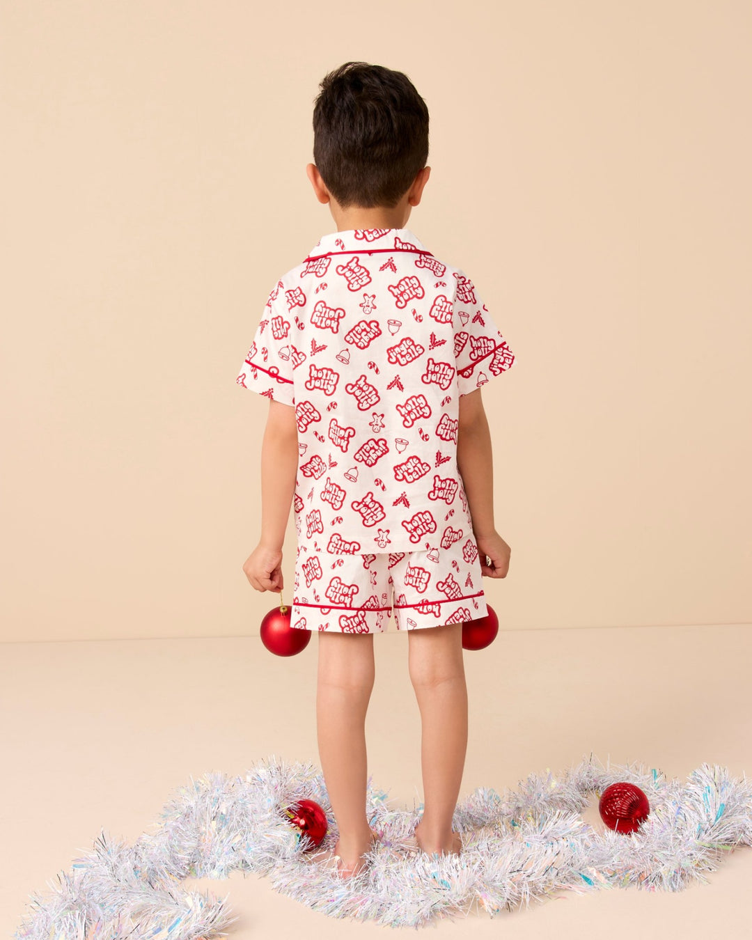 Alex PJ Set in Holiday Red - Rock Your Kid boys pyjamas, view 3
